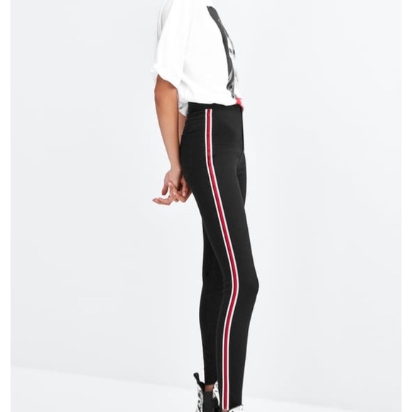 ZARA High-Rise Joggers with Side Stripes - Picture 6 of 6